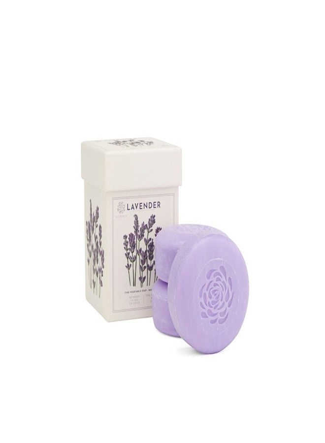 Alchimia Gift Box Set of 3 x 5.25 Oz Luxury Vegetable Soap Bar, Made In Italy (Lavender) - Image 1